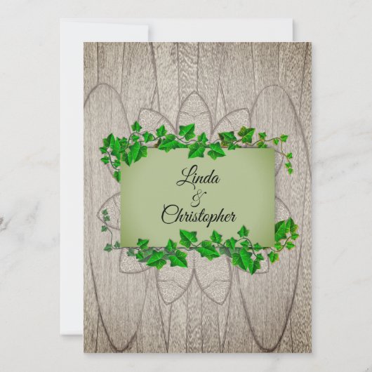 Uitnodiging voor landelijk huwelijk (Achterkant)