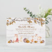 Uitnodiging voor landelijke bosdieren (Staand voorkant)