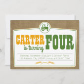 uitnodiging voor landentractoren (Voorkant)