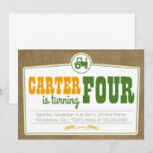 uitnodiging voor landentractoren (Voorkant / Achterkant)