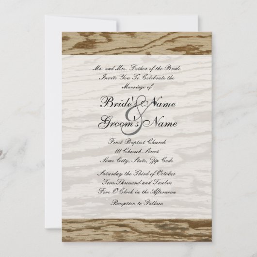 Uitnodiging voor landhout (Voorkant)