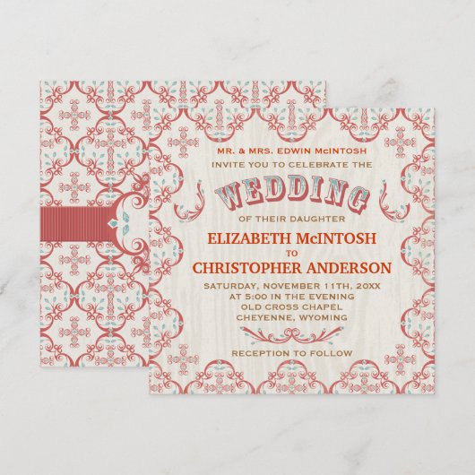 Uitnodiging voor landskruising (Voorkant / Achterkant)