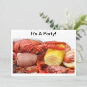 uitnodiging voor langoesten (Staand voorkant)