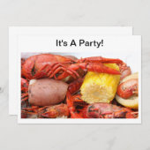 uitnodiging voor langoesten (Voorkant / Achterkant)