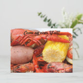 uitnodiging voor langoesten (Staand voorkant)