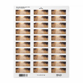 Uitnodiging voor langwerpige veldkoninklijke bruil etiket (Full Sheet)