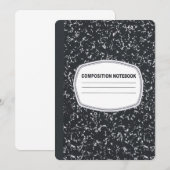 uitnodiging voor laptop van samenstelling (Voorkant / Achterkant)