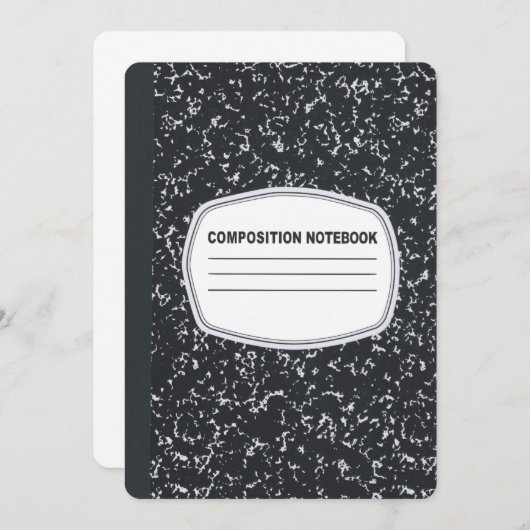  uitnodiging voor laptop van samenstelling (Voorkant / Achterkant)