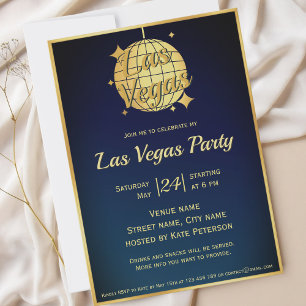 Uitnodiging voor Las Vegas vrijgezellenfeest