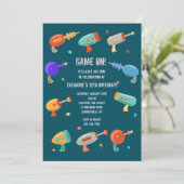 Uitnodiging voor laserPistolen (Staand voorkant)