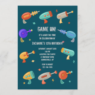 Uitnodiging voor laserPistolen