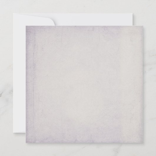 Uitnodiging voor Lavender Torn Edge (Achterkant)