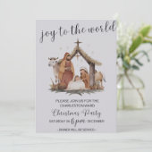 Uitnodiging voor LDS Christmas Ward Party (Staand voorkant)