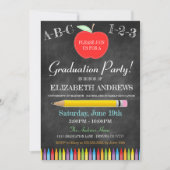 Uitnodiging voor leerkrachten-Afstuderen - Chalkbo (Voorkant)