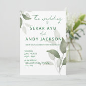 Uitnodiging voor lef Wedding (Staand voorkant)