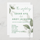 Uitnodiging voor lef Wedding (Voorkant / Achterkant)