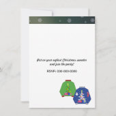 Uitnodiging voor lelijk kersttrui-feest (Achterkant)