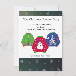 Uitnodiging voor lelijk kersttrui-feest