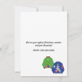 Uitnodiging voor lelijk kersttrui-feest (Achterkant)