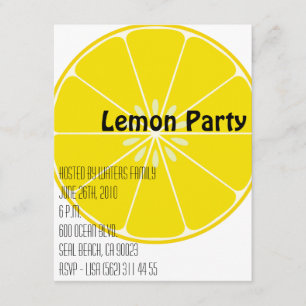 Uitnodiging voor Lemon Party