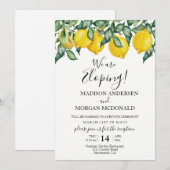 Uitnodiging voor Lemons Elopement-receptie (Voorkant / Achterkant)