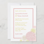 Uitnodiging voor lente-bloei-bruiloft (Voorkant)