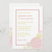 Uitnodiging voor lente-bloei-bruiloft (Voorkant / Achterkant)