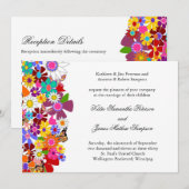 Uitnodiging voor lente-bruiloft (Voorkant / Achterkant)