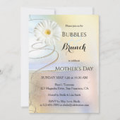 Uitnodiging voor Lente Feest Bubbles en Brunch (Voorkant)