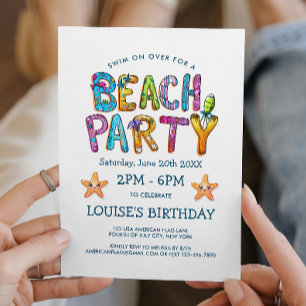 Uitnodiging voor levendig strandfeest