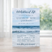 Uitnodiging voor levensviering Funeral Photography