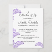 Uitnodiging voor Levensviering met Bloemen (Voorkant)