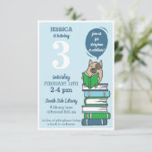 Uitnodiging voor lezen van bibliotheekbibliotheek (Staand voorkant)