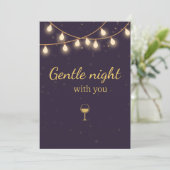 Uitnodiging voor Licht Nacht Feest (Staand voorkant)