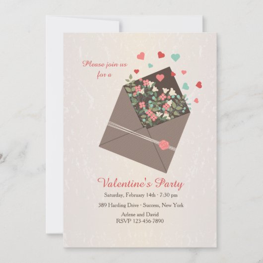 Uitnodiging voor liefde sturen (Voorkant)