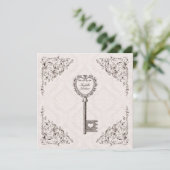 Uitnodiging voor liefdesbruiloft #V1 (Staand voorkant)