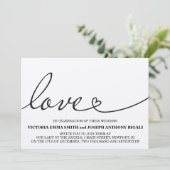 Uitnodiging voor liefdesweddenschappen - Kraft Pap (Staand voorkant)