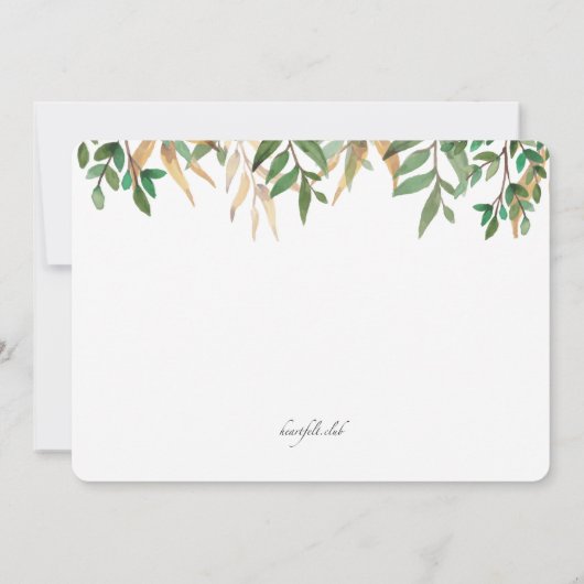 Uitnodiging voor Lieve Bosdieren (Achterkant)