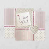 Uitnodiging voor lieve schat (Voorkant / Achterkant)