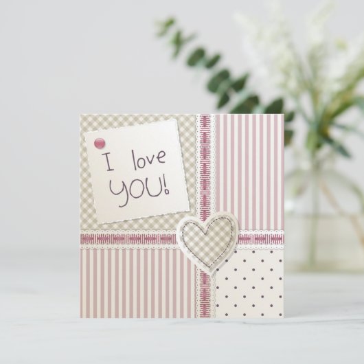 Uitnodiging voor lieve schat (Staand voorkant)