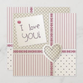 Uitnodiging voor lieve vriendjes (Voorkant / Achterkant)