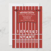 Uitnodiging voor lijn volgen en volgen van het vel (Voorkant)