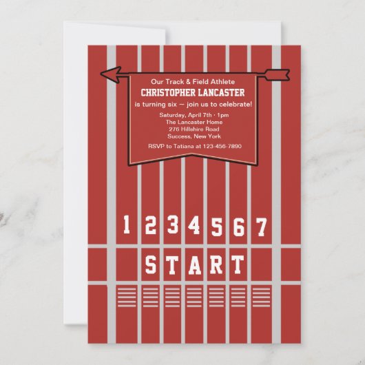 Uitnodiging voor lijn volgen en volgen van het vel (Voorkant)