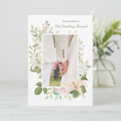 Uitnodiging voor Lilies Post Trouw Brunch (Staand voorkant)