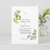 Uitnodiging voor Limoen (Staand voorkant)