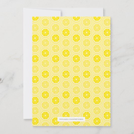 Uitnodiging voor limonade (Achterkant)