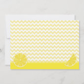 Uitnodiging voor limonade verjaardagsfeestje (Achterkant)