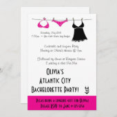 Uitnodiging voor Lingerie Bachelorette (Voorkant / Achterkant)