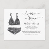 Uitnodiging voor lingerie bruidsdouche (Voorkant)