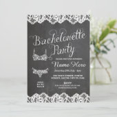 Uitnodiging voor lingeriefeest vrijgezellenfeest b (Staand voorkant)